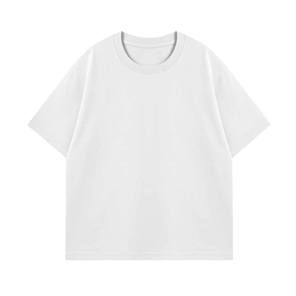 8 White Drop Shoulder T-Shirt