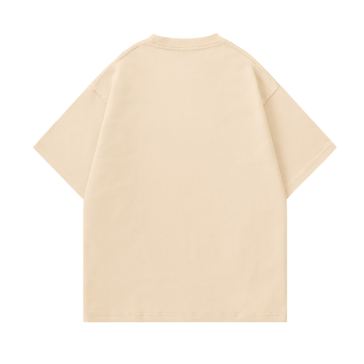 4 Beige Drop Shoulder T-Shirt