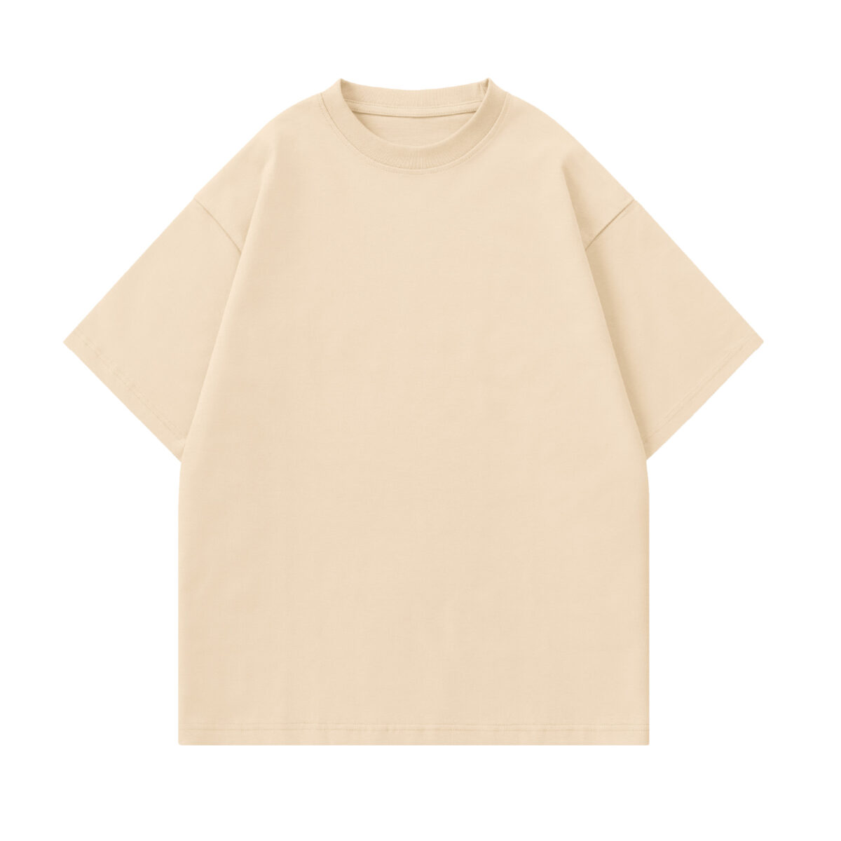 5 Beige Drop Shoulder T-Shirt